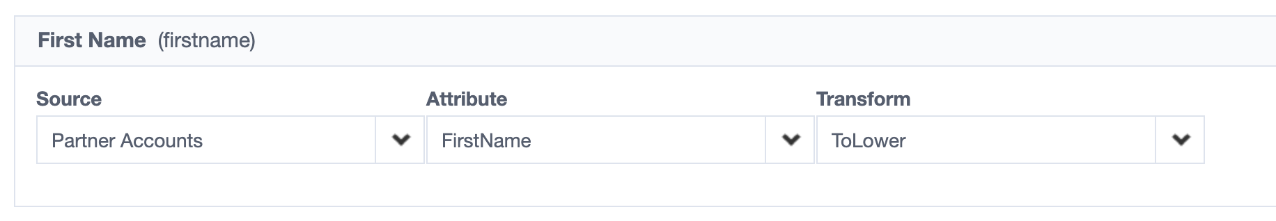 Lowercase Transform Input Screenshot